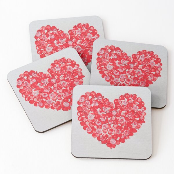 Item preview, Dotty heart in red designed and sold by CathyB-P.