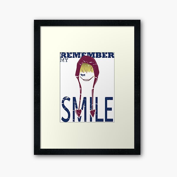 Anime Smile Wall Art Redbubble - roblox redmay virus