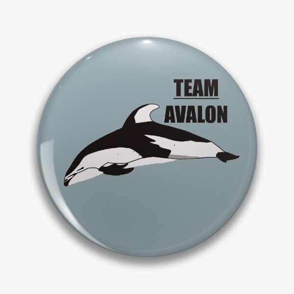 Item preview, “Team Avalon” the pacific white sided dolphin designed and sold by Animaldesigns24.