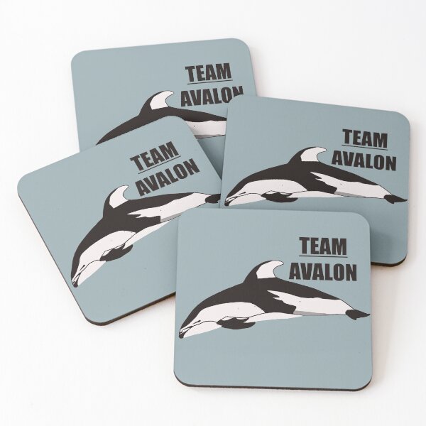 Item preview, “Team Avalon” the pacific white sided dolphin designed and sold by Animaldesigns24.