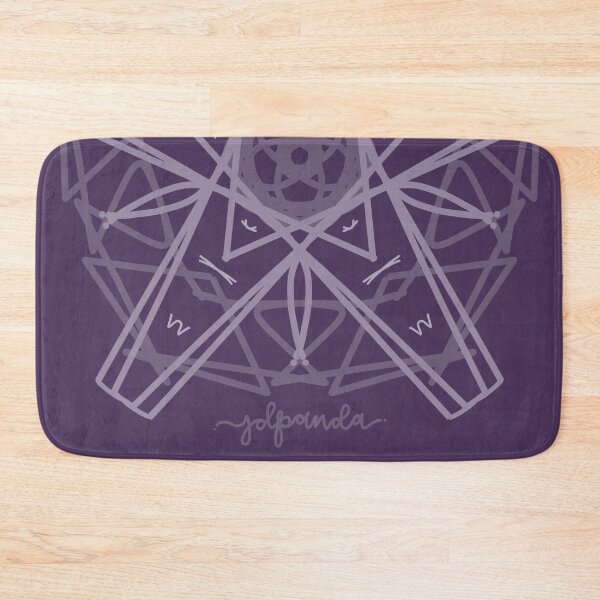 Item preview, Purple Symmetrical Star Mandala Line Drawing designed and sold by JD-PANDA.
