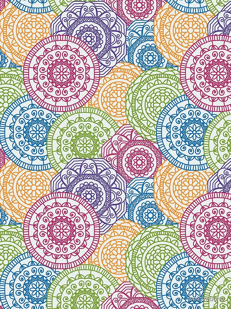 Imagen 5 de 5, Camiseta gráfica con la obra Mandalas 1, diseñada y vendida por weloveboho.