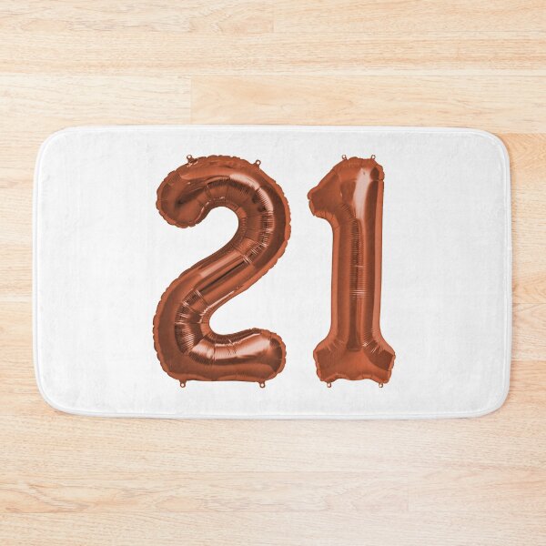 Item preview, Copper 21st Birthday Metallic Helium Balloons Numbers designed and sold by Birthdates.