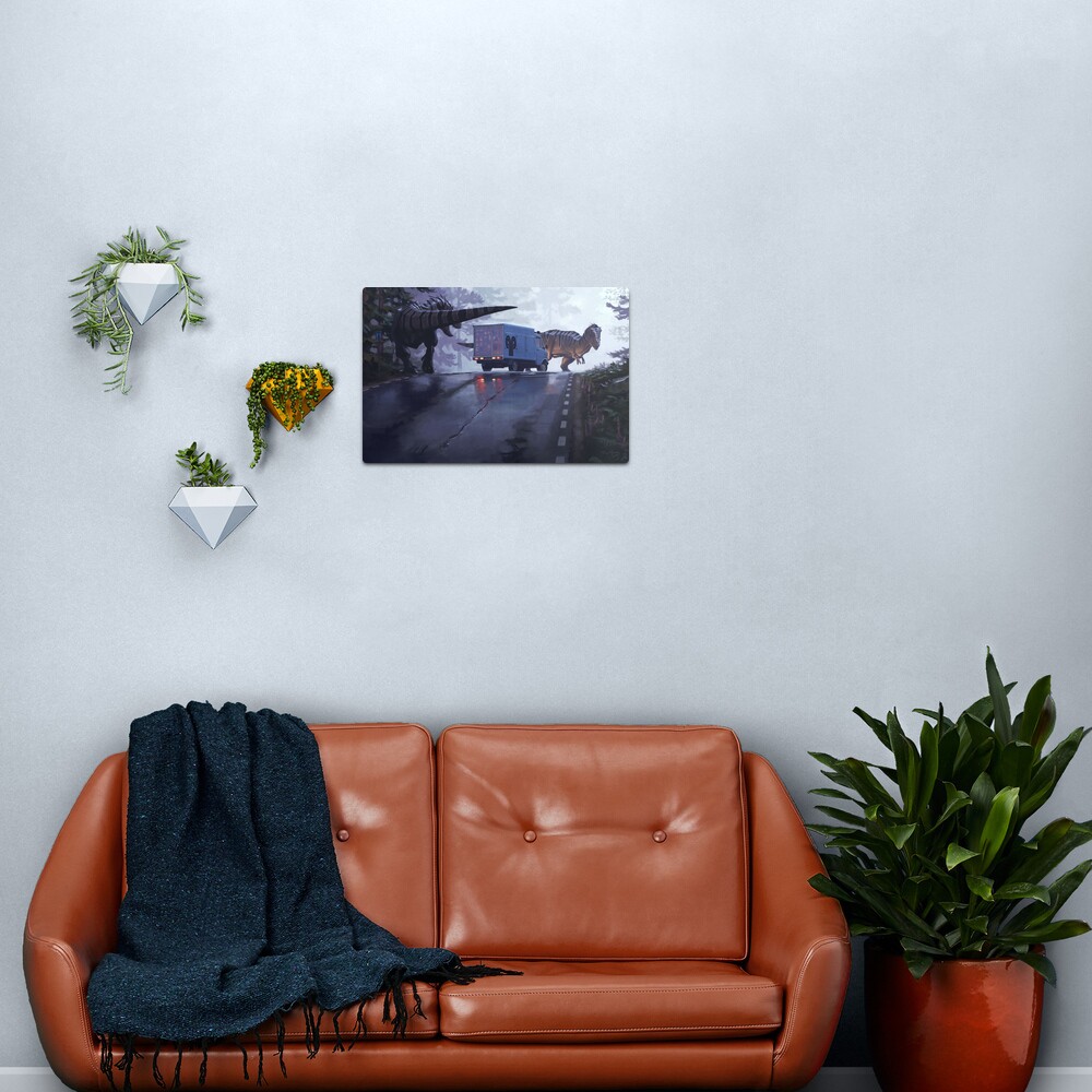 För guds skull, spela aldrig melodin nere vid alkärren. Metal Print