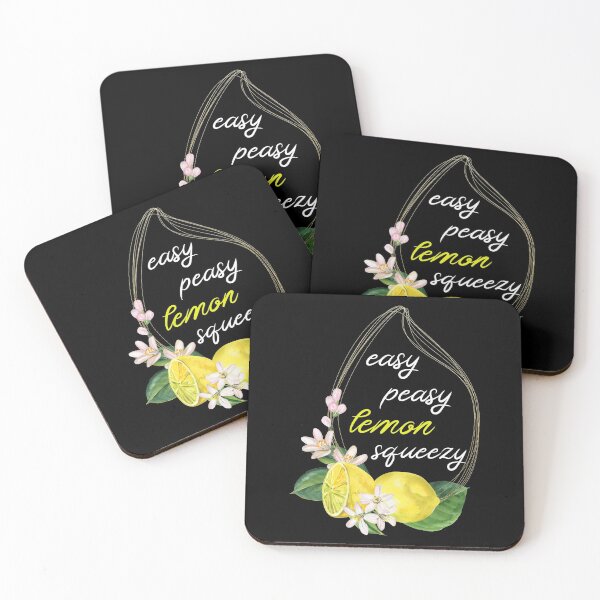 Item preview, Easy Peasy Lemon Squeezy Funny watercolor Citrus Lemonade Saying Gift designed and sold by Style4You24.