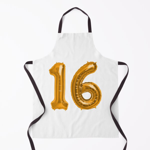 Item preview, Bright Orange 16th Birthday Metallic Helium Balloons Numbers designed and sold by Birthdates.