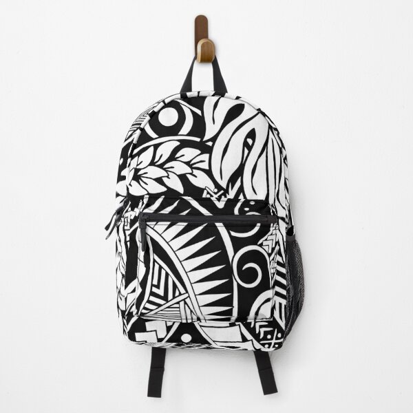 Aperçu de l'œuvre Imprimé Tribal Noir Polynésien Vintage créée et vendue par sunnthreads.