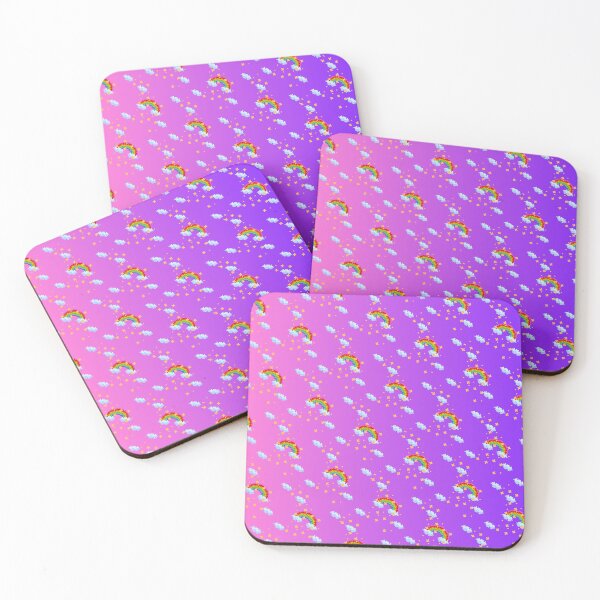 Item preview, Pixel Rainbow (Pink/Purple variant) designed and sold by Banana Latte Designs.