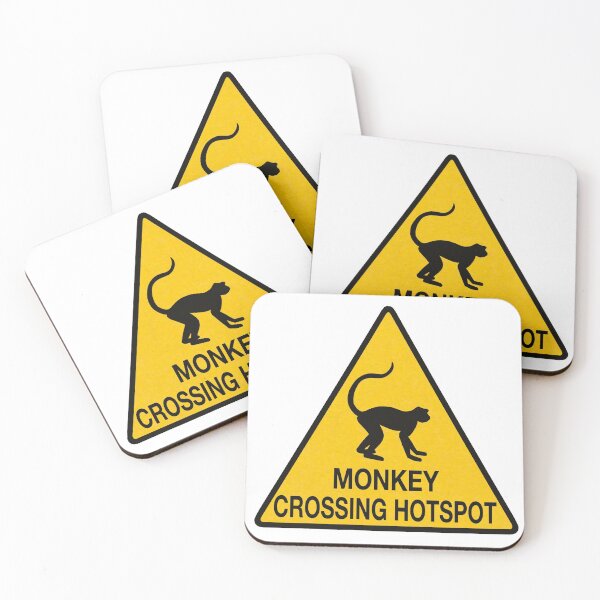 Item preview, Monkey Crossing Sign designed and sold by EasyPhillips.