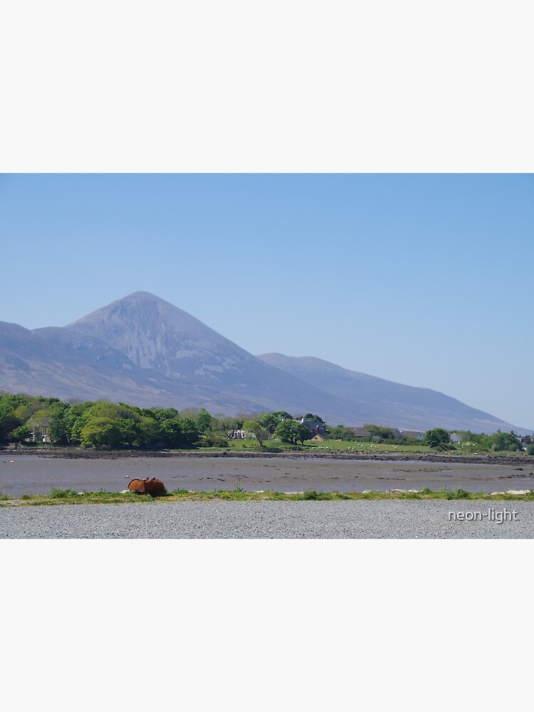 Croagh Patrick from Westport Quay by neon-light