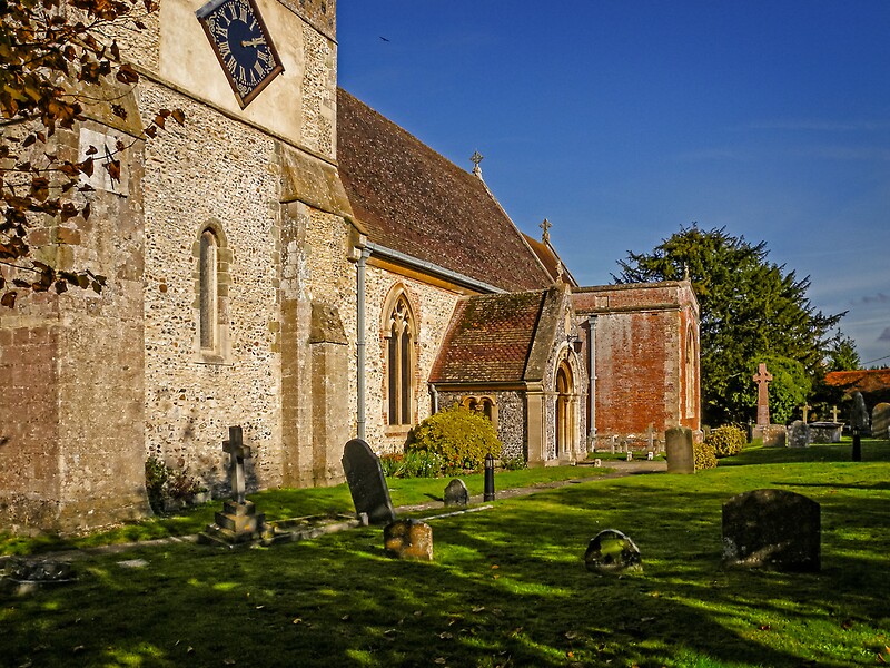 "St Mary's Church Kintbury Berkshire" Framed Prints by mlphoto Redbubble