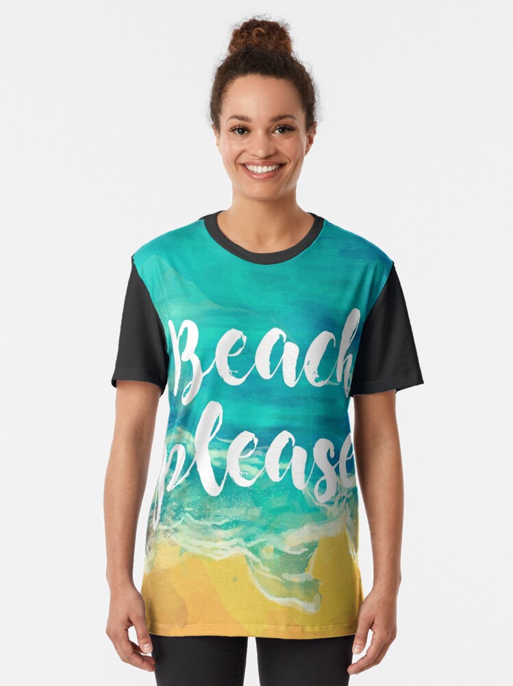 Vista alternativa de Camiseta gráfica Beach Please!