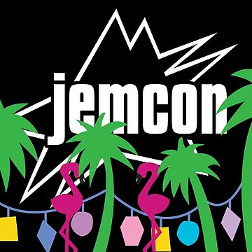 Artwork thumbnail, JemCon - Palms and Flamingos by JemCon