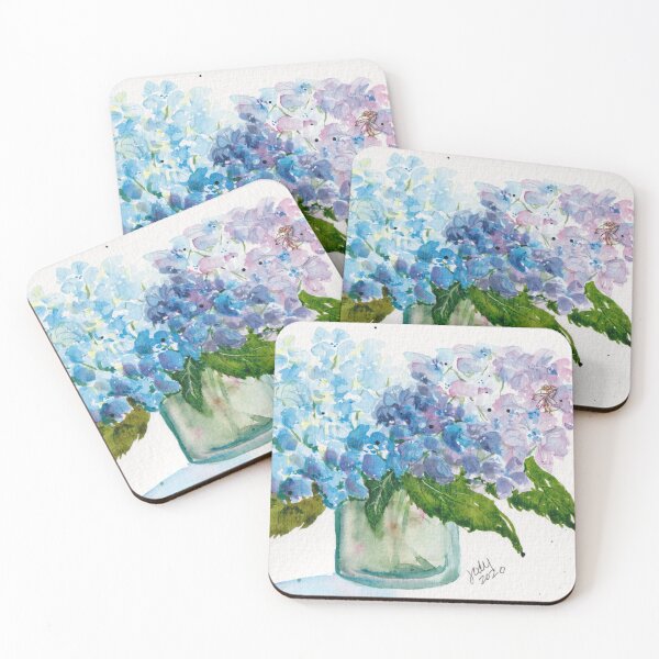 Hydrangea Coasters (Set of 4)