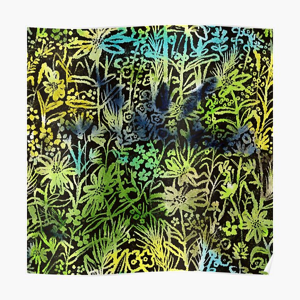 Wild Daisies Tie-Dye Poster