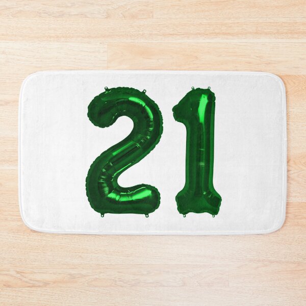 Item preview, Bright Green 21st Birthday Metallic Helium Balloons Numbers designed and sold by Birthdates.