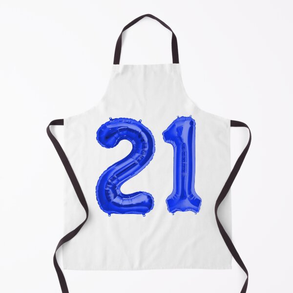 Item preview, Bright Blue 21st Birthday Metallic Helium Balloons Numbers designed and sold by Birthdates.
