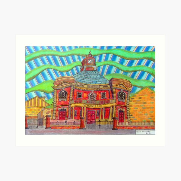 380 - PLAS MWYNWYR, RHOS - DAVE EDWARDS - COLOURED PENCILS - 2013 Art Print
