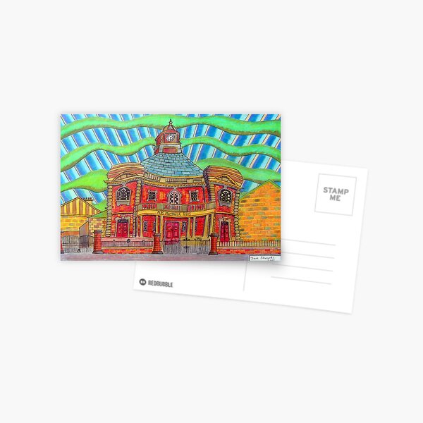 380 - PLAS MWYNWYR, RHOS - DAVE EDWARDS - COLOURED PENCILS - 2013 Postcard