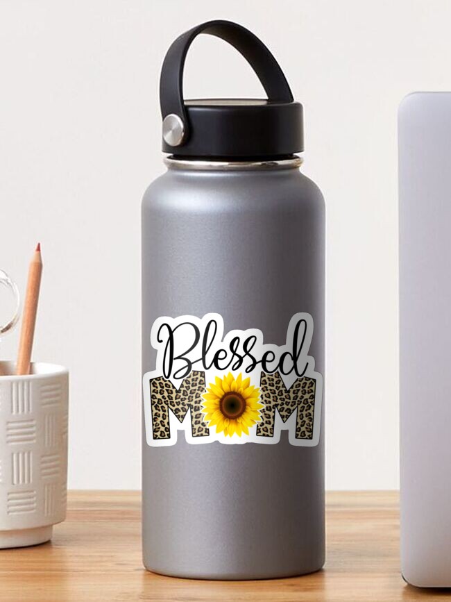 Blessed Mama Leopard Water Bottle