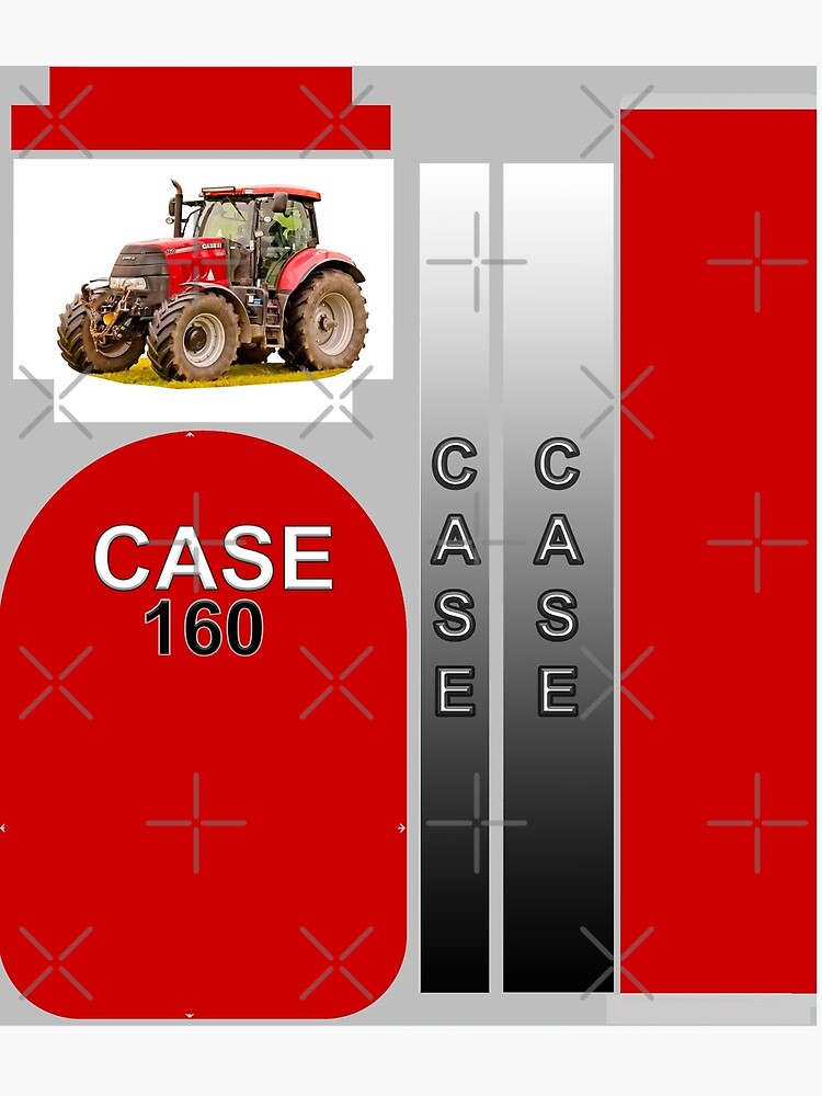 Red tractor, Case 160. by Millysuewood