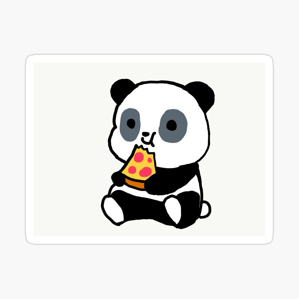 洋書 Panda's Pizza panda bear eating pizza