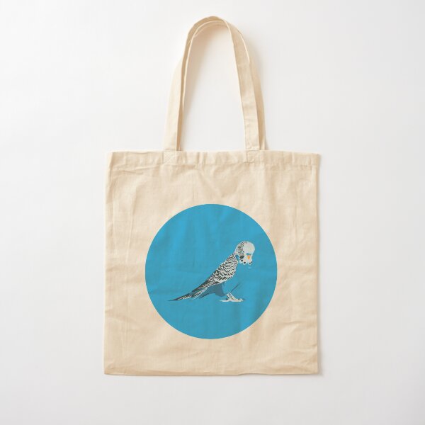 Blue Budgie! Cotton Tote Bag