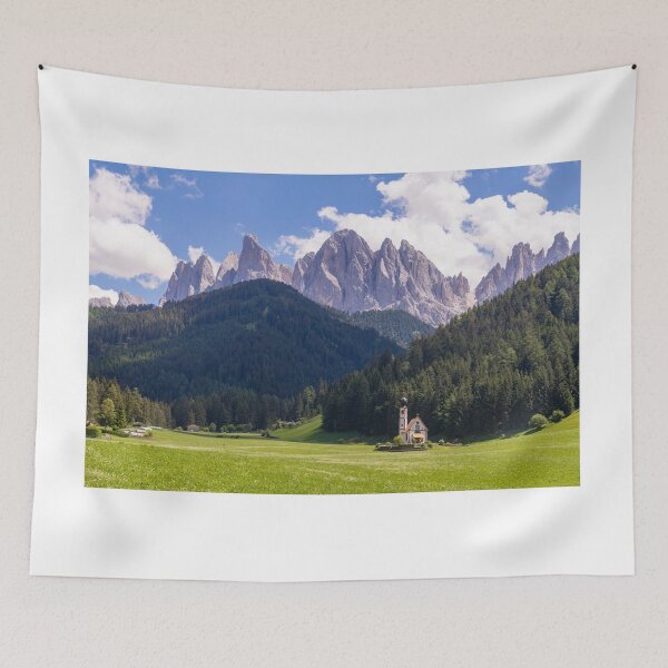 Item preview, Summer landscape of Val Funes designed and sold by pietrofoto.