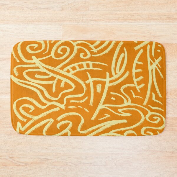 Item preview, Nomadic Air Orange Abstract Pattern designed and sold by LazyBlackCatArt.