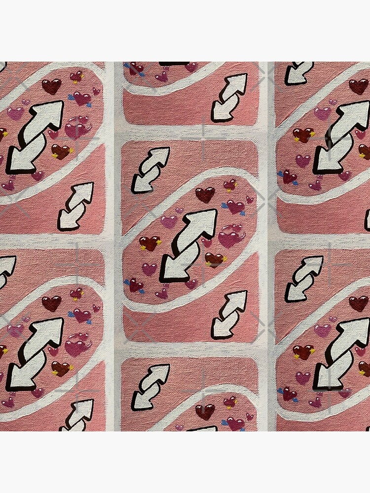 ‘No you’ love uno reverse card by artist-toes