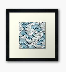 sea ​​waves Framed Print