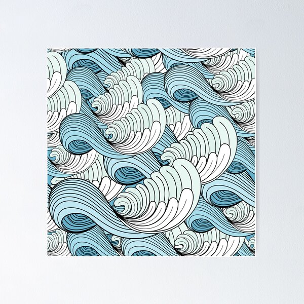 sea waves Poster