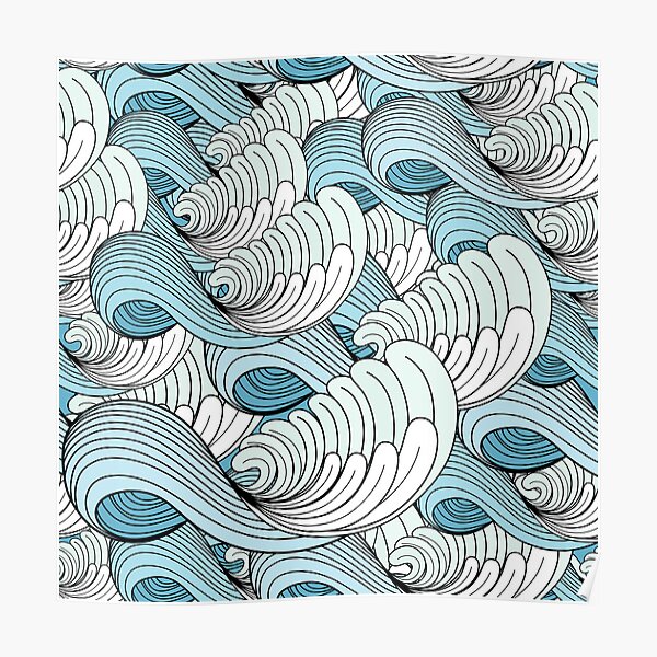 sea waves Poster