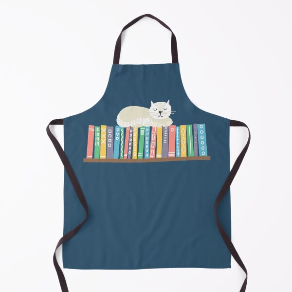 Item preview, Cat and Books designed and sold by OtterFactory.