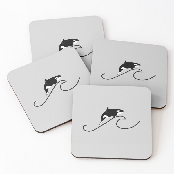 Item preview, Katina the killer whale riding a wave designed and sold by Animaldesigns24.