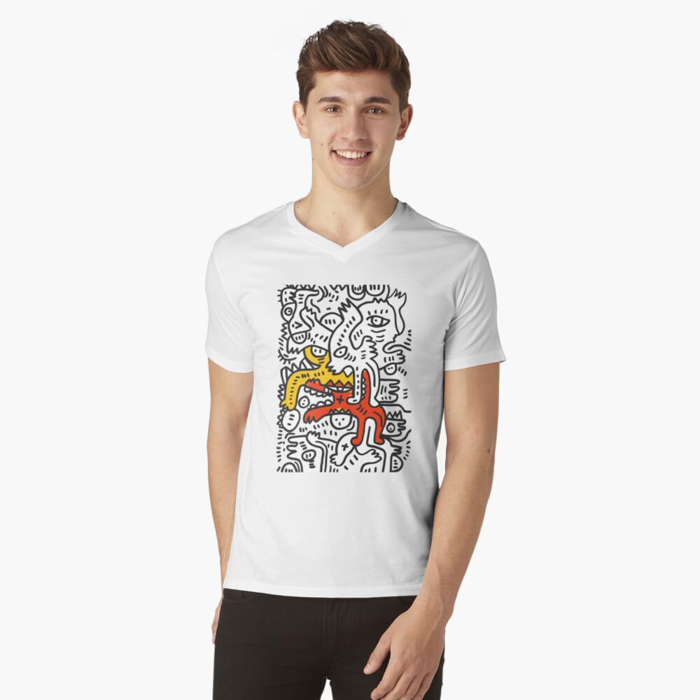 Item preview, V-Neck T-Shirt designed and sold by signorino.