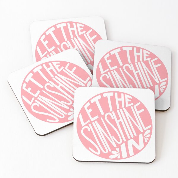 Item preview, Let The Sunshine In round pink designed and sold by doseofsoph.