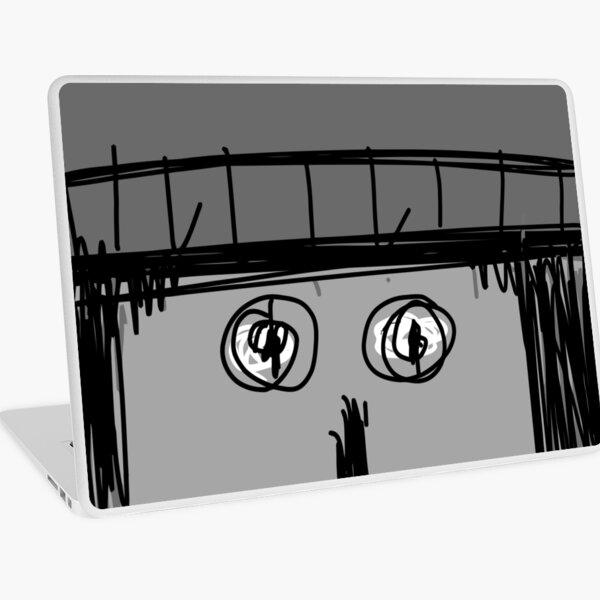 Grey Scarf Laptop Skin