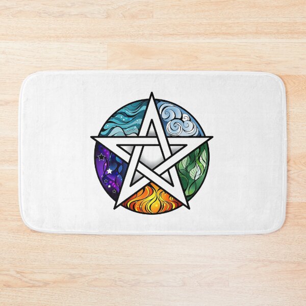 Item preview, Colorful And Vibrant Pentagram With 5 Element designed and sold by ozumdesigns.