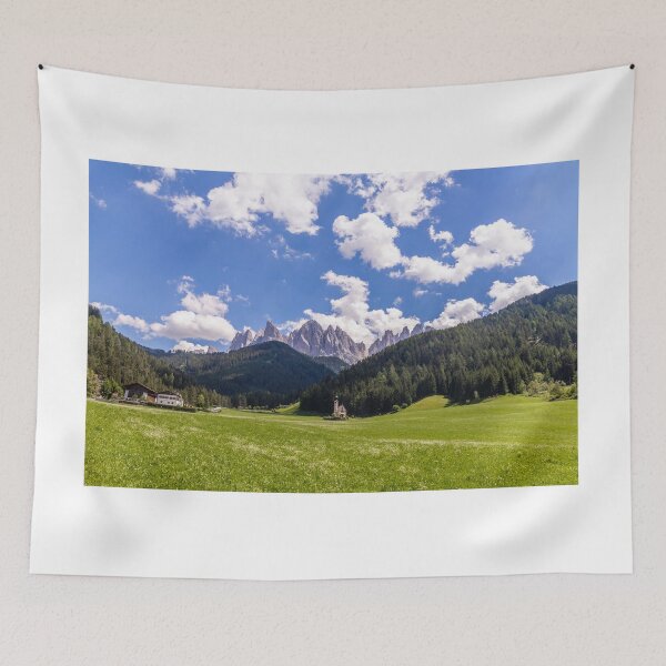 Item preview, Summer landscape of Val Funes designed and sold by pietrofoto.