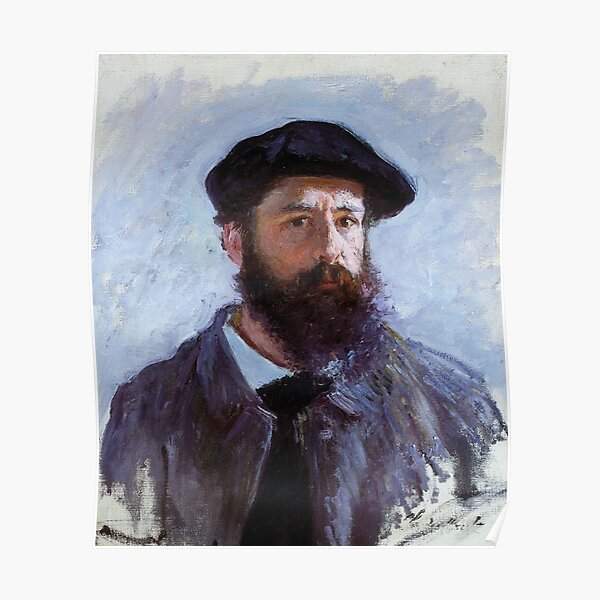 Póster «Autorretrato Con Boina De Claude Monet» De Vintagerepros ...