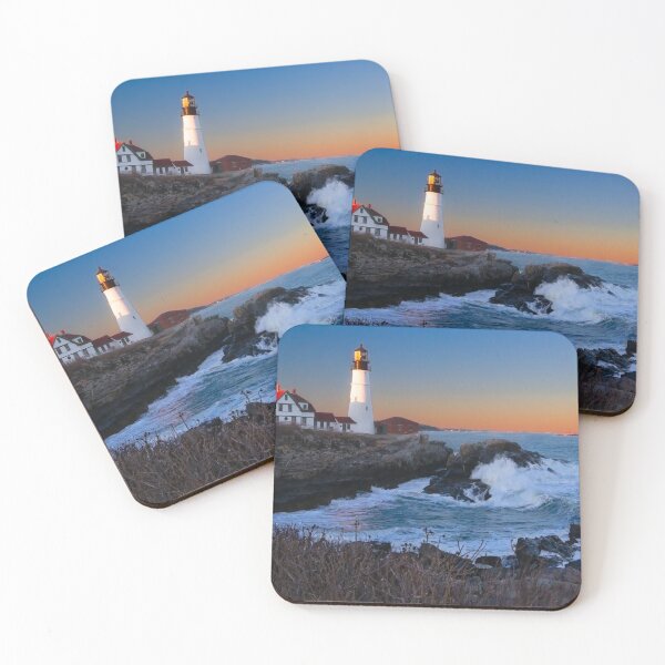 Item preview, Maine Sunset Lighthouse designed and sold by nbrandsberg.
