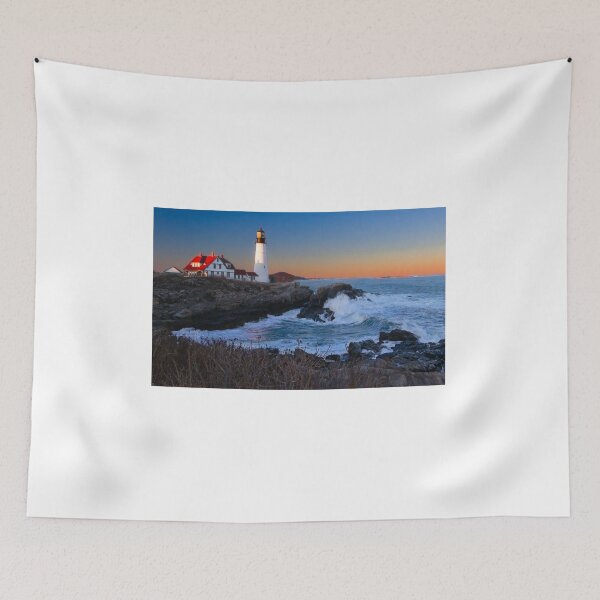 Item preview, Maine Sunset Lighthouse designed and sold by nbrandsberg.