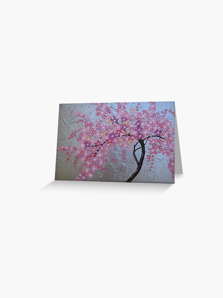 Thumbnail 1 of 2, Greeting Card, Japanese cherry blossom in London designed and sold by cathyjacobs.