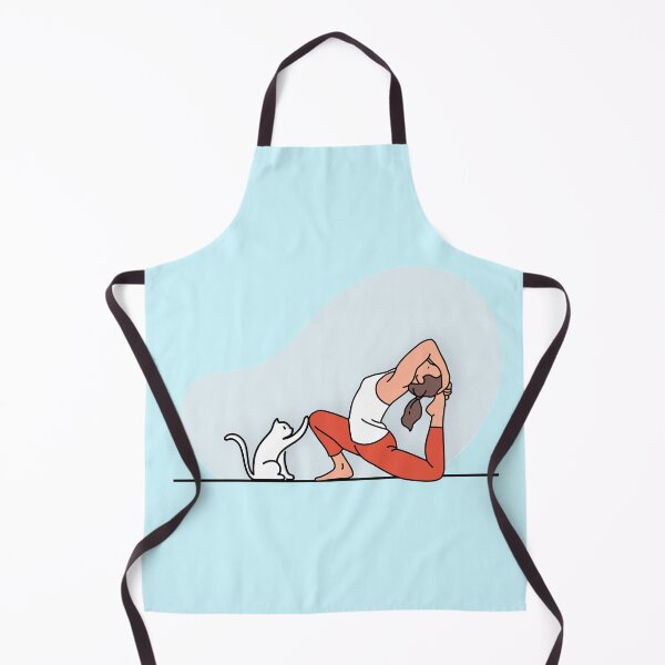 Item preview, YOGA PRACTICE WITH CAT King Pigeon pose designed and sold by Trio's Stuff.