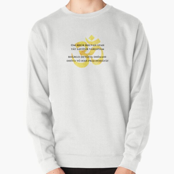 Adi Shakti Sweatshirt. Gold Khanda outlet on White.