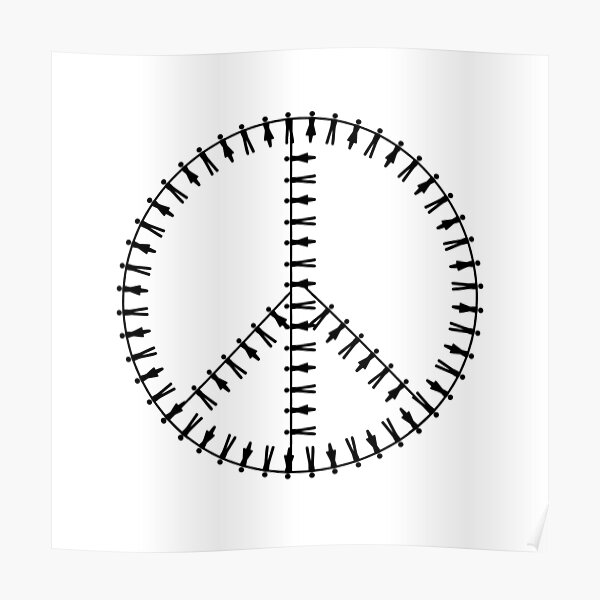 Peace Human Chain Poster