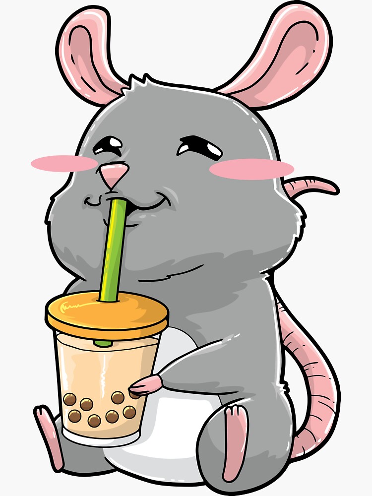 Rat Boba Drink Stickers for Sale