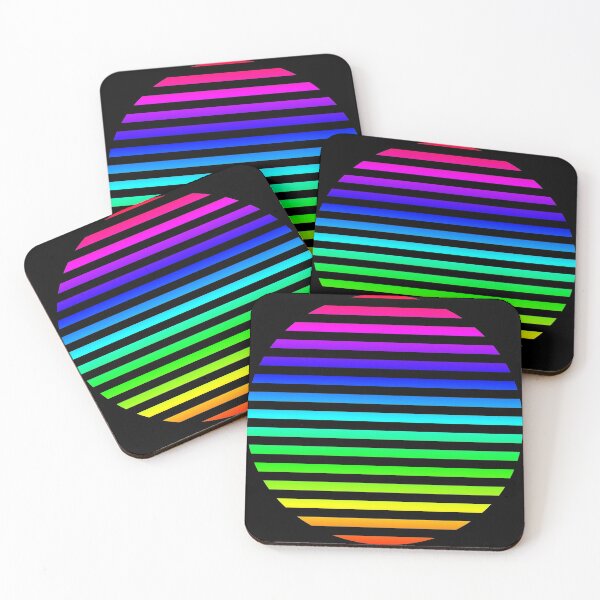 Item preview, Rainbow Striped Circle designed and sold by Langadune.