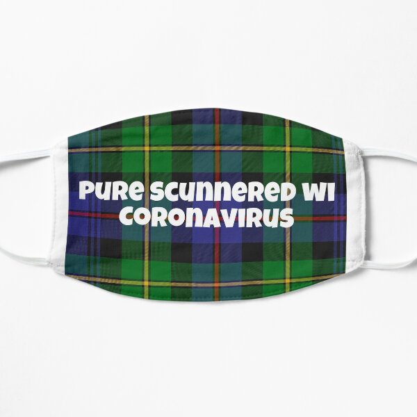 Doric In Green Tartan - Scunnered Flat Mask